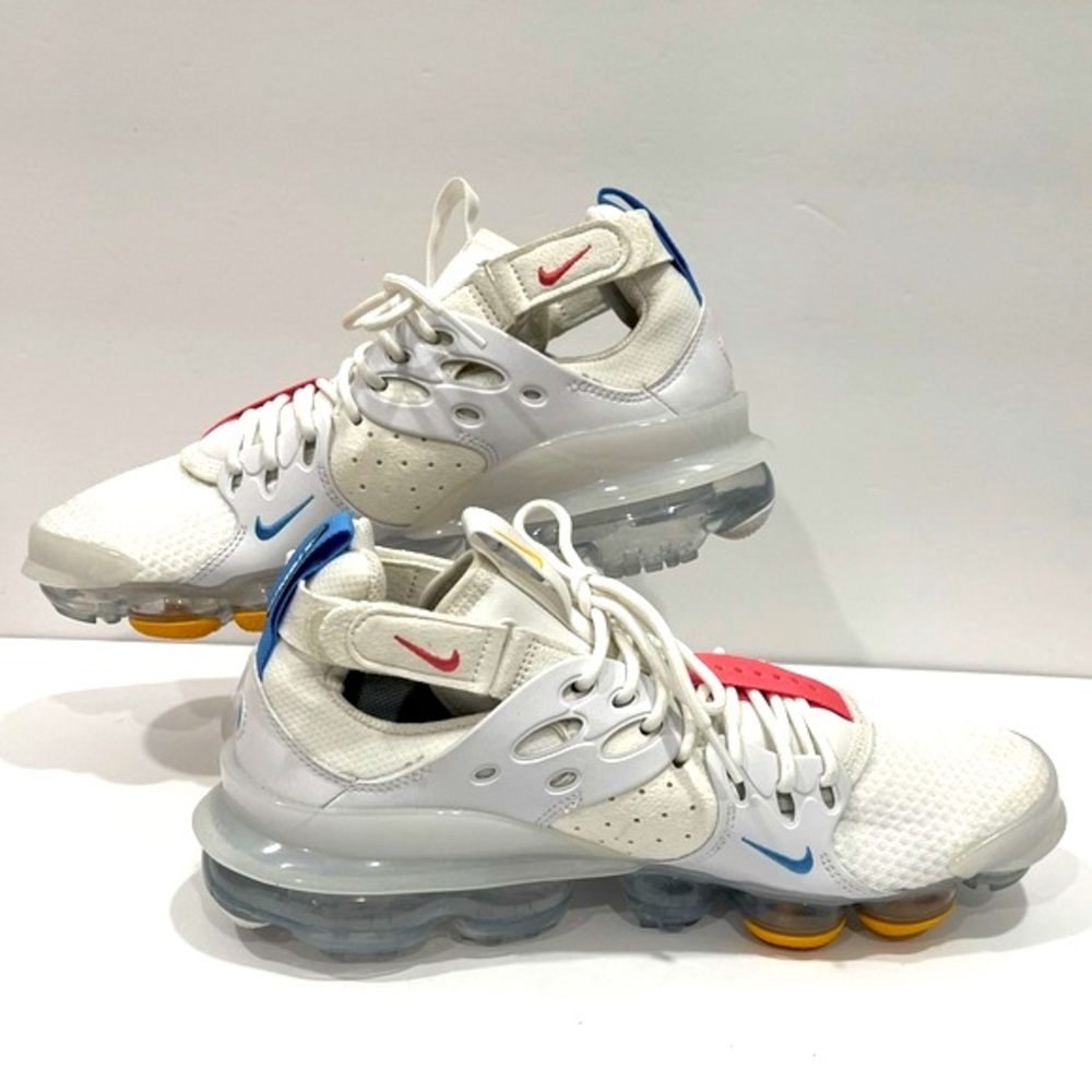 LIKE NEW‼️Men’s Nike Air Vapormax Summit White/ Yellow/ Infrared Blue (10.5)